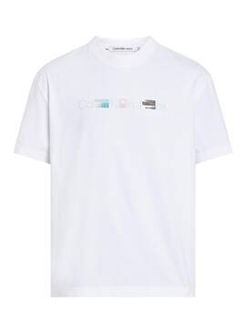 Camiseta Calvin Klein Photoprint Blanco Hombre