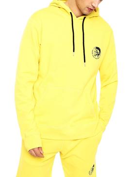 Sudadera Diesel UMLT BRANDON Amarillo Hombre