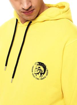 Sudadera Diesel UMLT BRANDON Amarillo Hombre