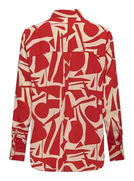 Camisa Only Helena Life Loose Rojo Para Mujer