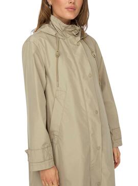 Parka Only Augusta Coat Beige Para Mujer
