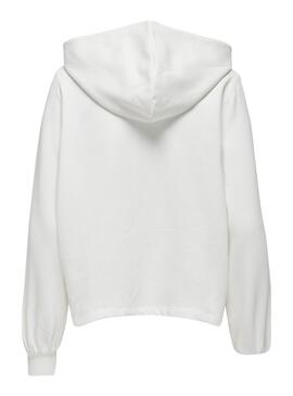 Sudadera Only Trust Sailor Hood Blanco Para Mujer