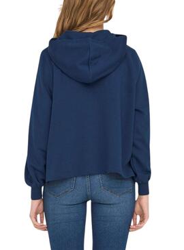 Sudadera Only Trust Sailor Hood Marino Para Mujer