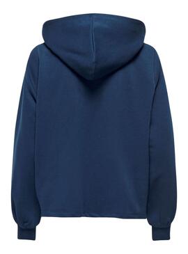 Sudadera Only Trust Sailor Hood Marino Para Mujer