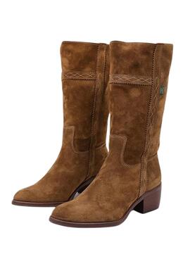 Botas Dakota Boots Campera Baja Piel Marrón Mujer