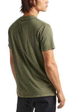 Camiseta Pepe Jeans Jacko Verde Para Hombre