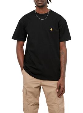 Camiseta Carhartt S/S Chase Black Para Hombre