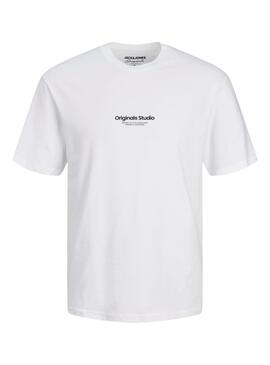 Camiseta Jack and Jones Vesterbro Blanco Hombre