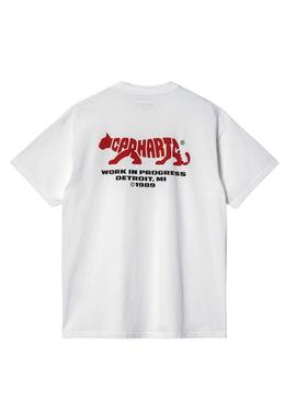 Camiseta Carhartt S/S Rocky Blanco Para Hombre