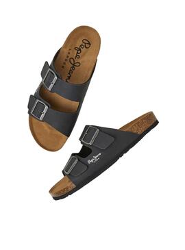 Sandalias Pepe Jeans Kansas Negro para Hombre