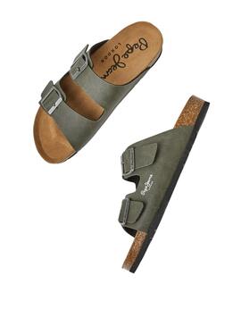 Sandalias Pepe Jeans Kansas Verde para Hombre