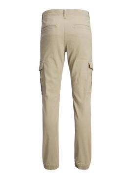 Pantalón Jack and Jones Marco Cuffed Beige Niño