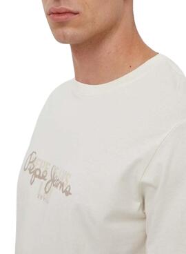 Camiseta Pepe Jeans Chris Blanco Para Hombre