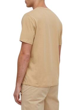 Camiseta Pepe Jeans Chris Khaki Beige Para Hombre