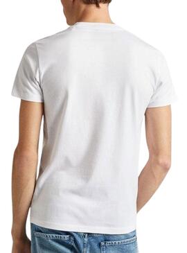 Camiseta Pepe Jeans Count Blanco Para Hombre