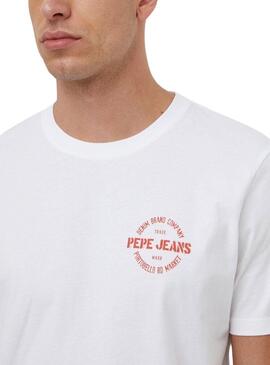 Camiseta Pepe Jeans Craig Blanco Para Hombre