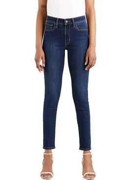 Pantalon Vaquero Levis 721 High Rise Skinny Azul