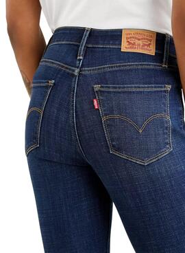 Pantalon Vaquero Levis 721 High Rise Skinny Azul