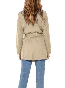 Gabardina Only Valerie Beige para Mujer