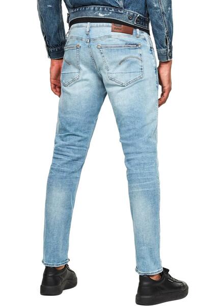 Jeans 3301 Slim, Azul claro