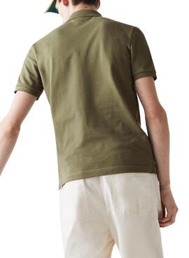 Polo Lacoste Slim Fit Verde Hombre