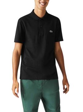 Polo Lacoste Bord Negro para Hombre