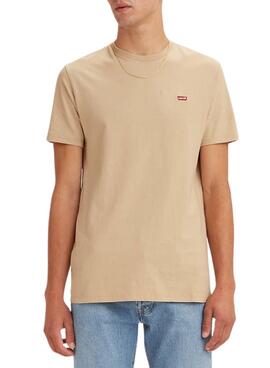 Camiseta Levis SS Original HM Beige Para Hombre