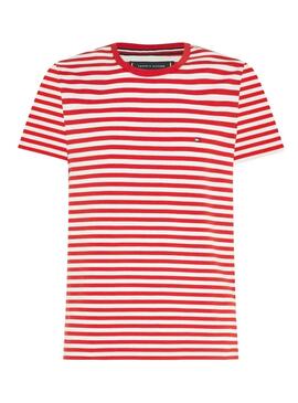 Camiseta Tommy Hilfiger Stretch Rojo para Hombre