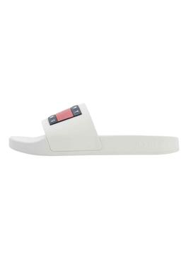 Chanclas Tommy Jeans Flag Pool Blanco para Mujer