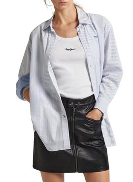 Camisa Pepe Jeans Pixie Azul Para Mujer