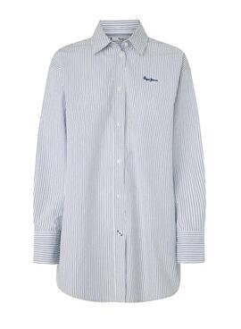 Camisa Pepe Jeans Pixie Azul Para Mujer