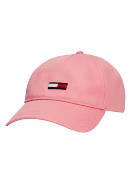 Gorra Tommy Jeans Elongated Flag Rosa