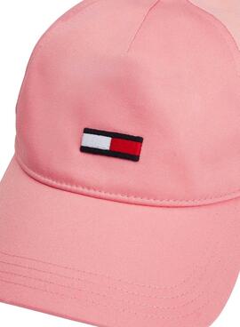 Gorra Tommy Jeans Elongated Flag Rosa