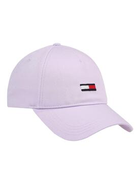 Gorra Tommy Jeans Elongated Flag Malva