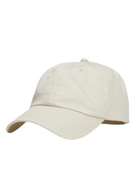 Gorra Tommy Jeans Linear Logo Beige