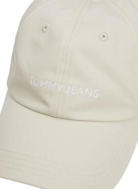 Gorra Tommy Jeans Linear Logo Beige