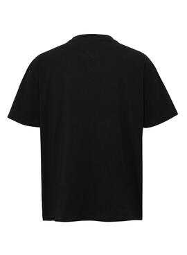 Camiseta Tommy Jeans Spray Pop Negro Para Hombre