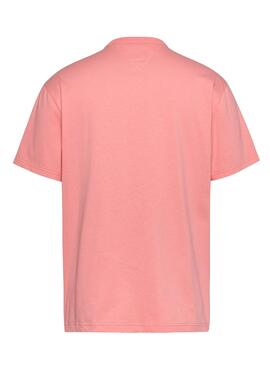 Camiseta Tommy Jeans Corp Rosa Para Hombre
