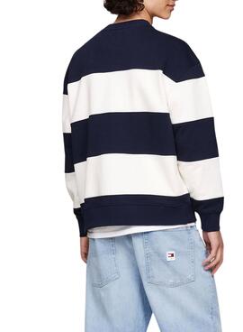 Sudadera Tommy Jeans Letter Relaxed Para Hombre