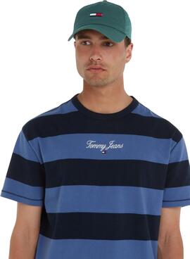 Gorra Tommy Jeans Elongated Flag Verde