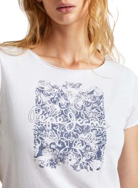 Camiseta Pepe Jeans Jury Blanco Para Mujer