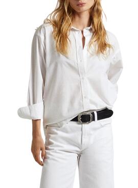  Camisa Pepe Jeans Paula  blanco para mujer 