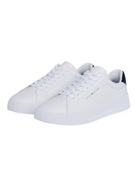 Zapatillas Tommy Hilfiger Court Piel Blanco Hombre