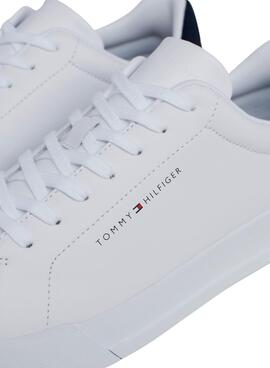 Zapatillas Tommy Hilfiger Court Piel Blanco Hombre