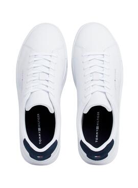 Zapatillas Tommy Hilfiger Court Piel Blanco Hombre