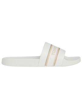 Chanclas Tommy Hilfiger Trenzadas Blanco Logo