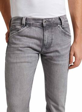 Pantalón Vaquero Pepe Jeans Tapered Gris Hombre