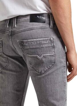 Pantalón Vaquero Pepe Jeans Tapered Gris Hombre