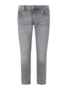 Pantalón Vaquero Pepe Jeans Tapered Gris Hombre