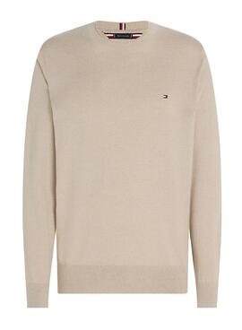 Jersey Tommy Hilfiger Mouline Beige Para Hombre